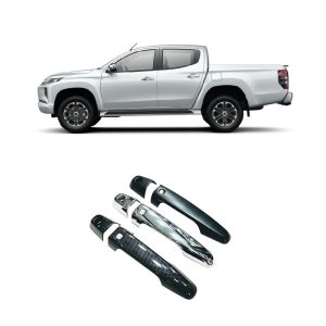 Black Door Handle Covers suit Mitsubishi Triton