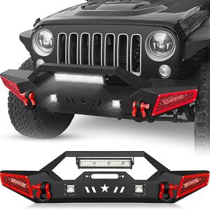 Front Bumper Compatible with 2007-2026 Jeep Wrangler