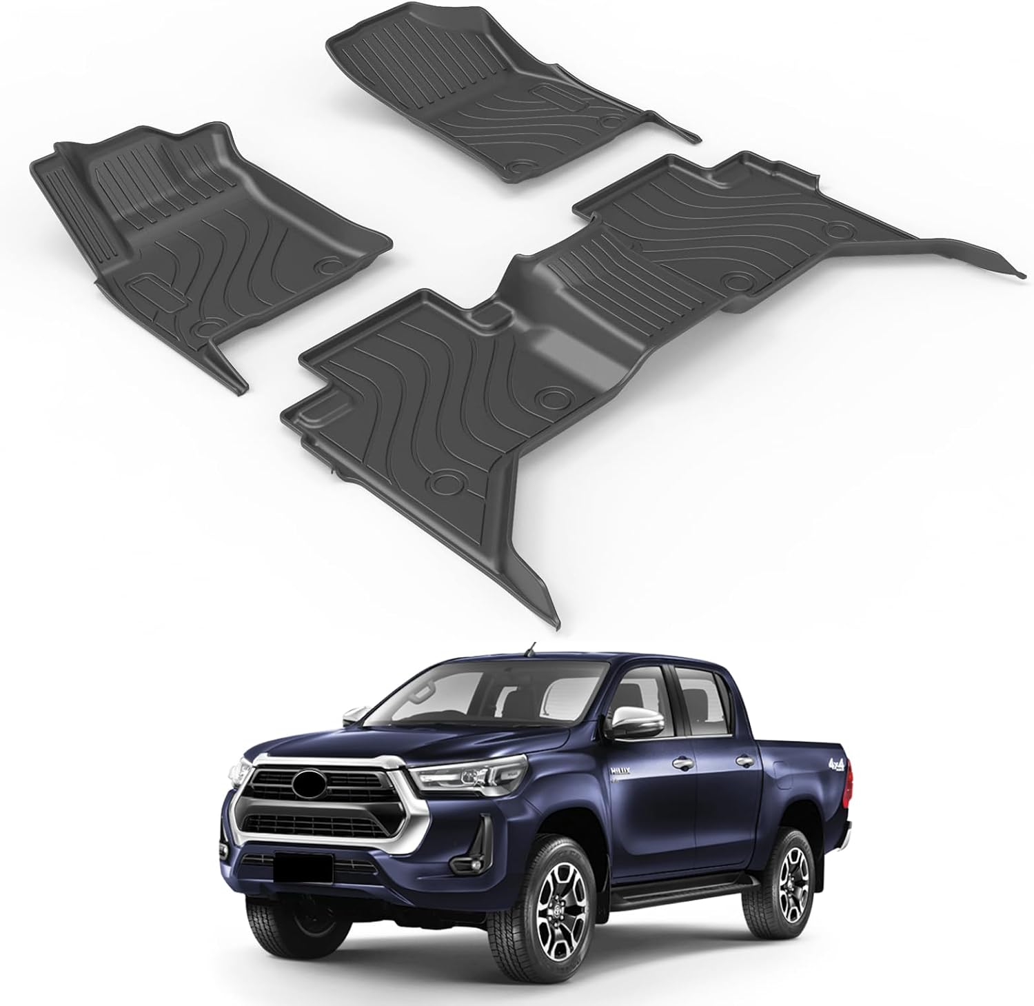 Car Floor Mat Compatible with Toyota Hilux