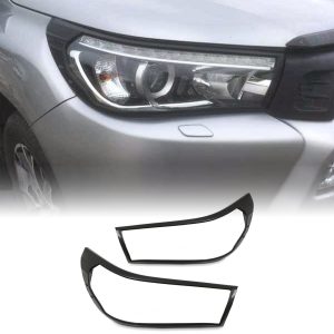 Toyota Hilux Revo 2015-2017 Headlight Cover Trim Black