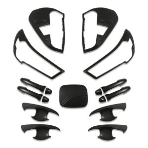 Toyota Hilux 2020+ Black Exterior Protective Trim Kit
