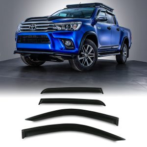 Toyota Hilux Revo 15-20 Black Wind Deflectors