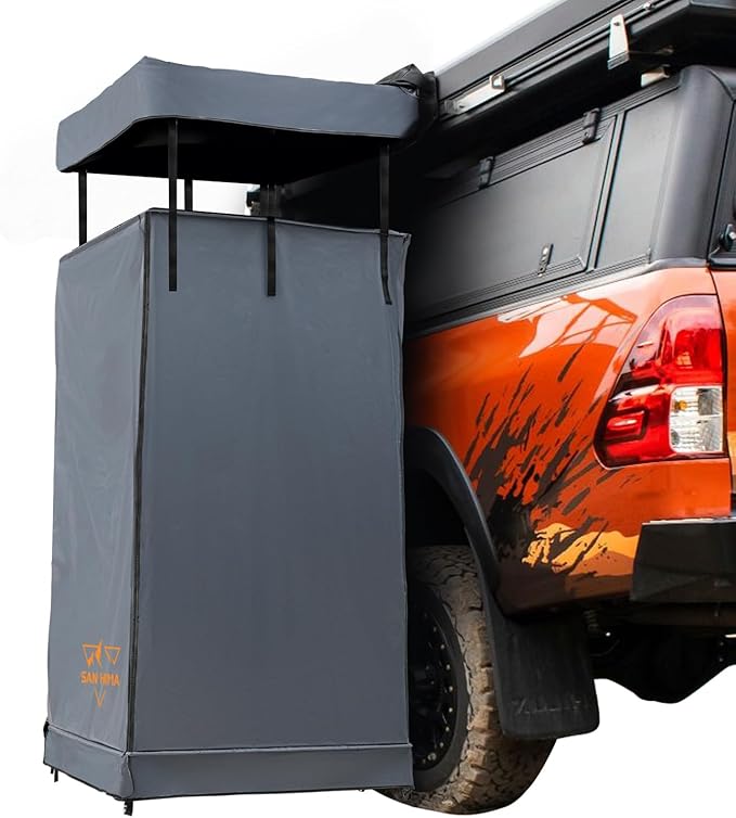 Awning Shower Tent with Roof - Car Side Shower Room